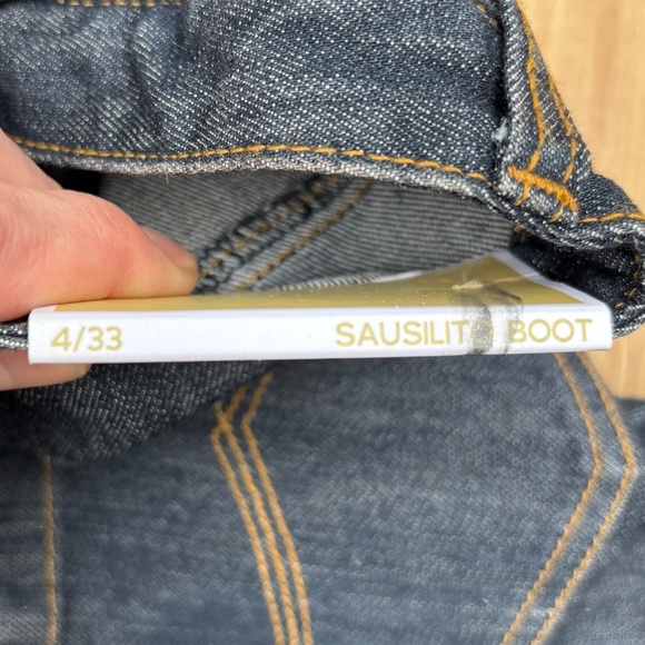 NWT Michael Kors Dark Blue Sausilito Boot Cut Jeans Size 4 - Picture 8 of 9
